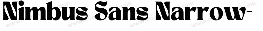 Nimbus Sans Narrow字体转换